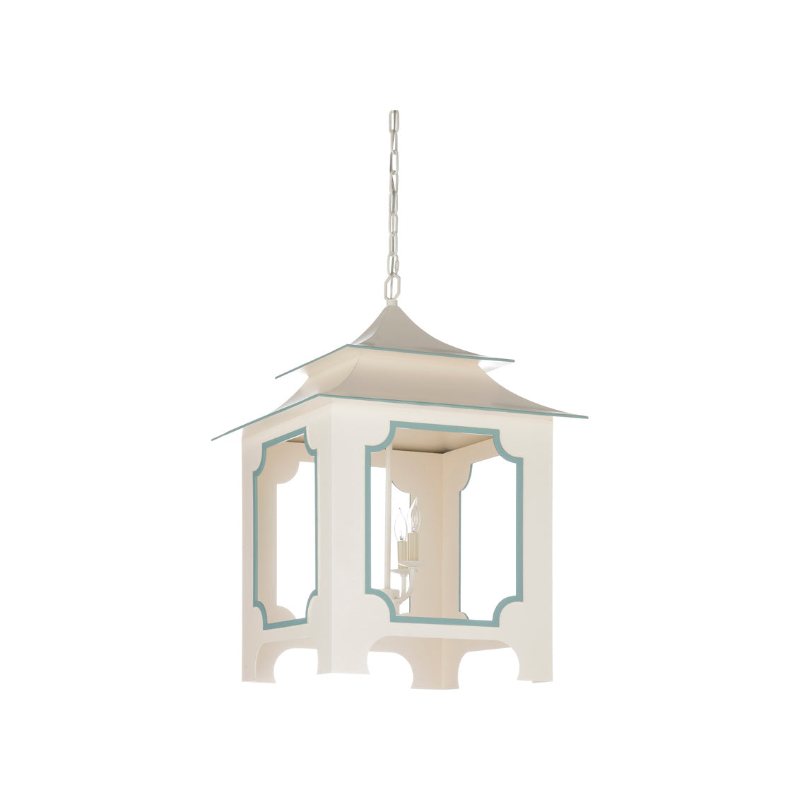Chelsea House Tole Pagoda Lantern - (Lg) - Cream