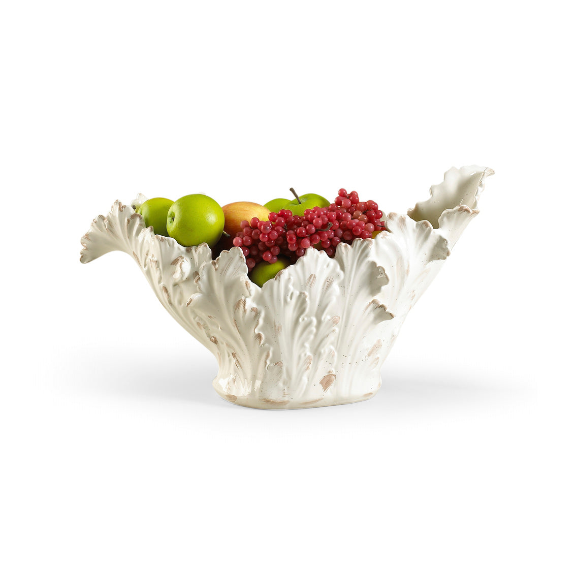 Chelsea House Acanthus Leaf Bowl - Cream