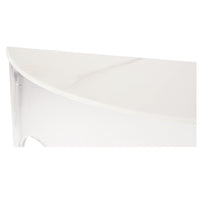 Chelsea House Marble and Acrylic Demilune