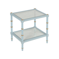 Chelsea House Conner Cane End Table - Blue