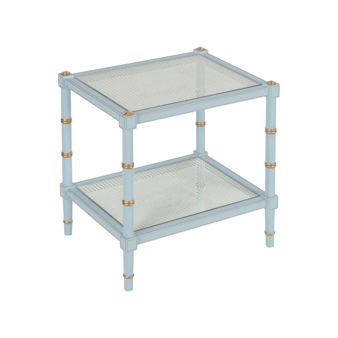 Chelsea House Conner Cane End Table - Blue