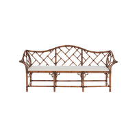 Chelsea House Chippendale Bamboo Settee -Brown
