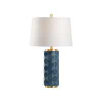 Wildwood Mountain Pine Lamp - Denim