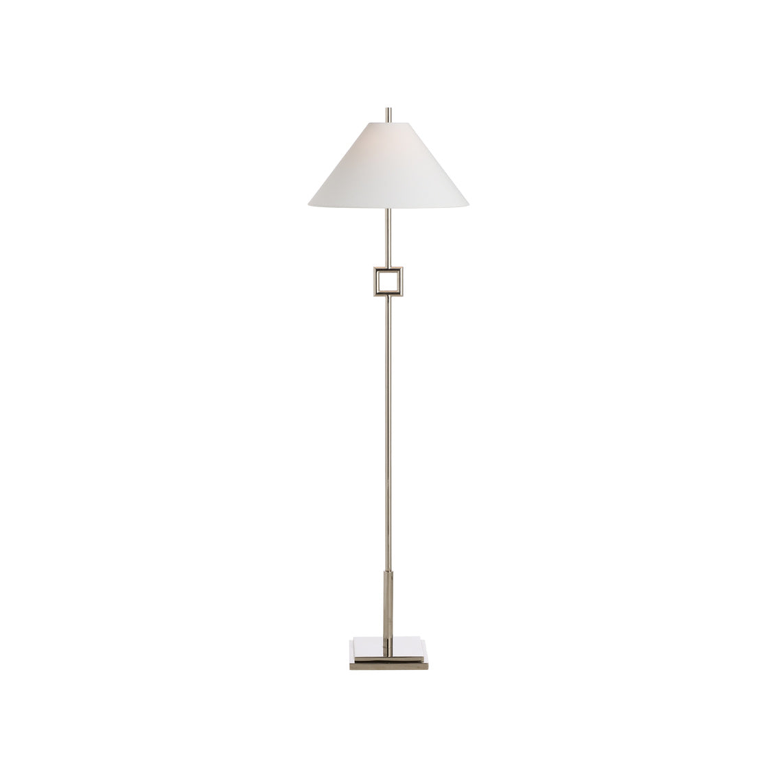 Chelsea House Overhill Floor Lamp - Polished Nickel