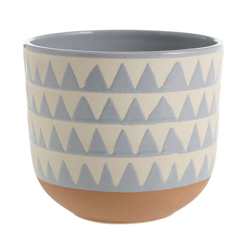 Design Shop Grey Sully Pot, 7" X 6.25".