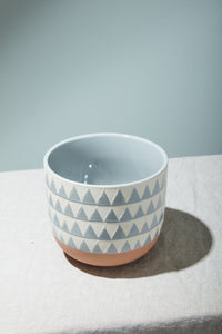 Design Shop Grey Sully Pot, 7" X 6.25".