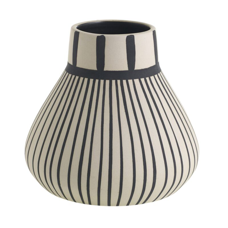 Design Shop Tribeca Vase 6"X5.75" Sml Stripe