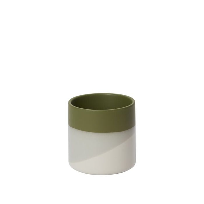 Design Shop Green Lauris Collection Pot, 4.5" X 4.5", Set of 2.