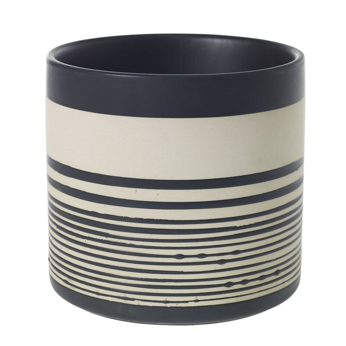 Design Shop Black Sinclair Collection Pot, 6.75" X 6.5"