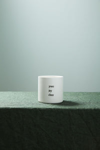 Design Shop White Holiday Expressions Pot Joy, 4.25" X 4.25", Set of 2.