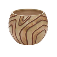 Design Shop Brown Mollino Collection Pot, 10.75" X 8.5"