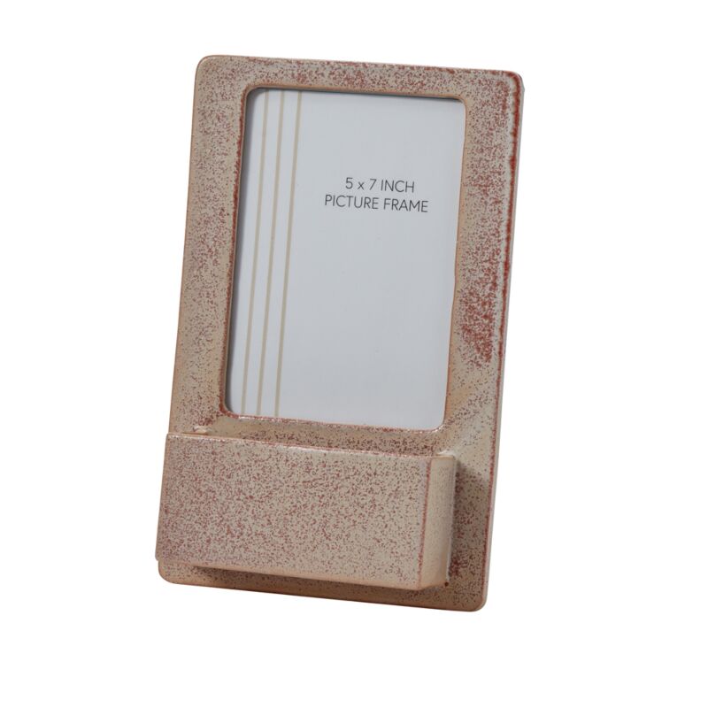Design Shop Pink Farran Frame Rectangle, 7" X 11", Set of 2.