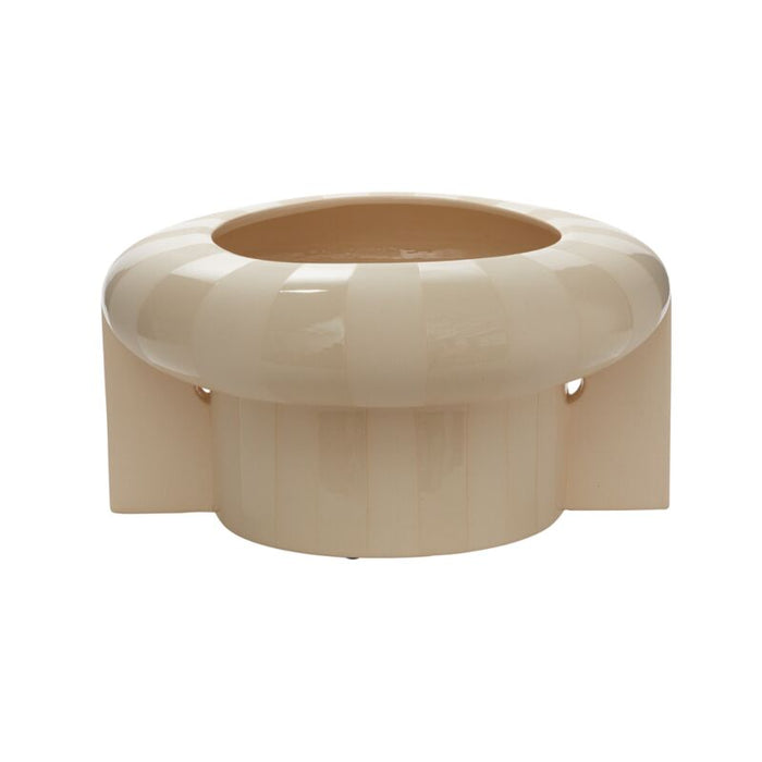 Design Shop Off-White Replay Collection Footed Bowl, 16.25" X 8.5"