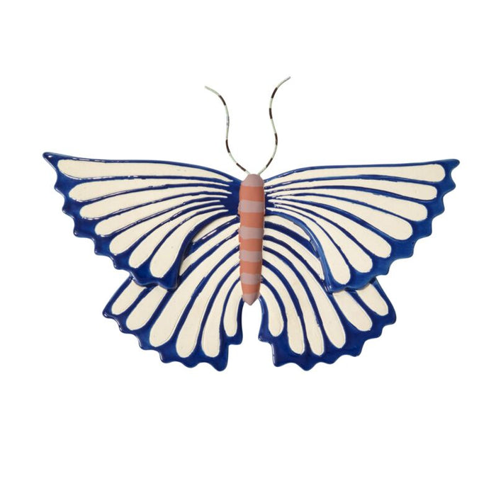 Design Shop Multicolor Sculpted Moth Wall Art Blue, 11" X 8", Set of 2.