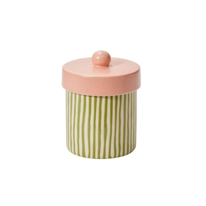 Design Shop Green Margot Canister, 5.75" X 7.25"
