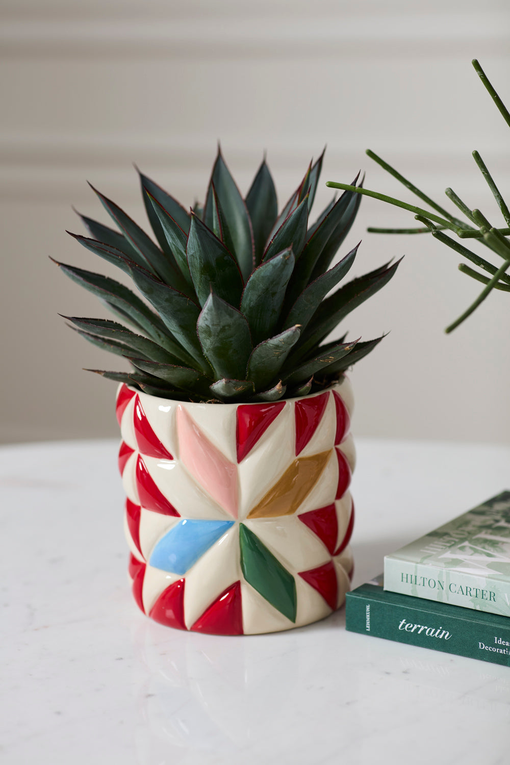 Design Shop Cozy Quilt Pot 7.25"x 7"