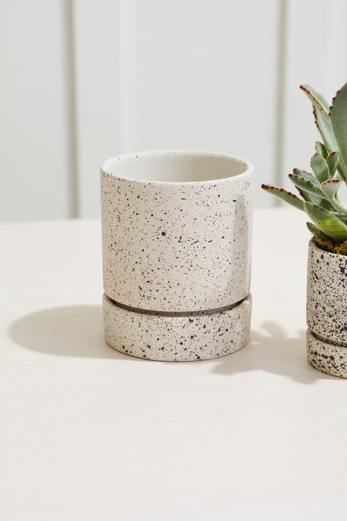 Design Shop Off-White Nisha Pot, 5" X 5.75".