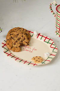 Design Shop Cookies for Santa Platter 10"x 8.25"x 1.5", Set of 2