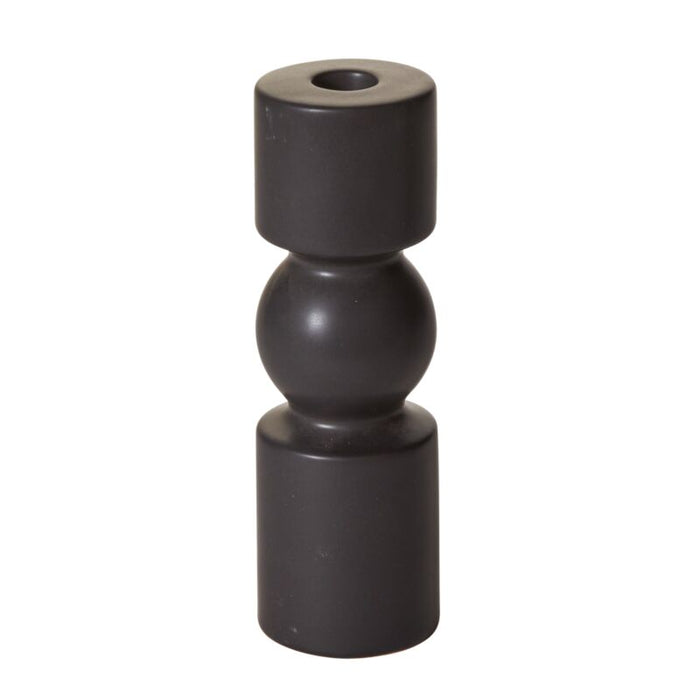 Design Shop Black Brea Candlestick, 2.5" X 7.75", Set of 2.