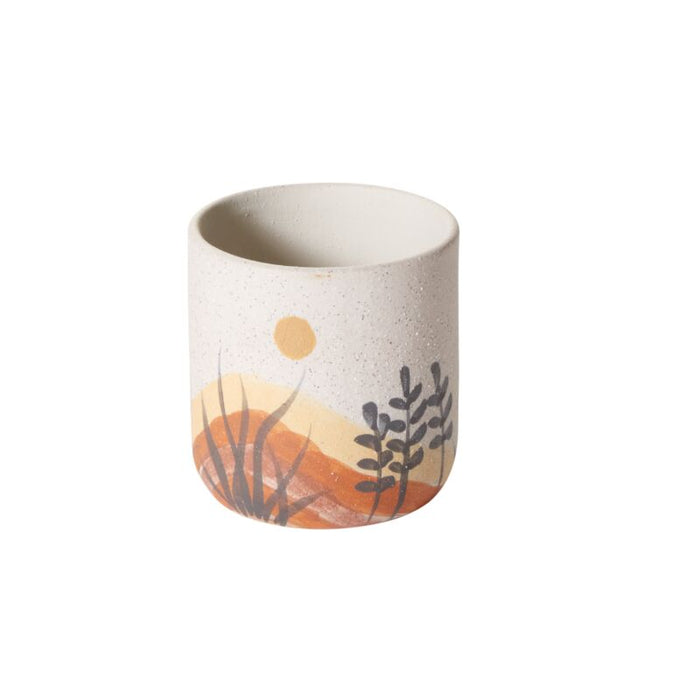 Design Shop Multicolor Mojave Pot Desert, 3.75" X 3.75", Set of 2.