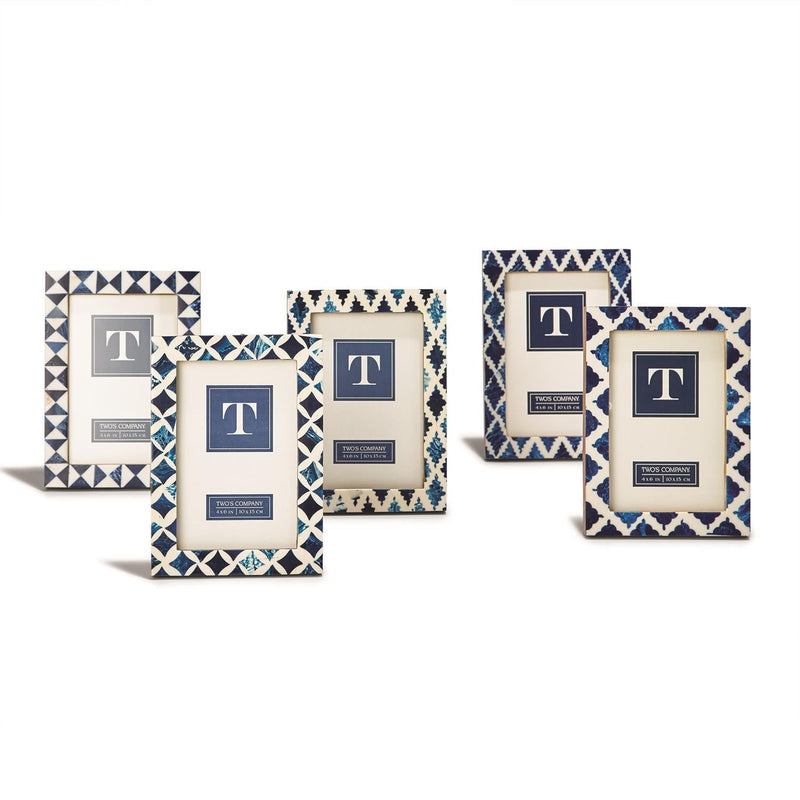 Design Shop Indigo Photo Frame Asst 5 Designs