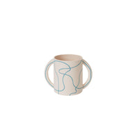 Design Shop White Maritza Pot, 10.5" X 8"