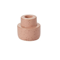 Design Shop Peach Piedra Candleholder, 2.25" X 2.5", Set of 4.