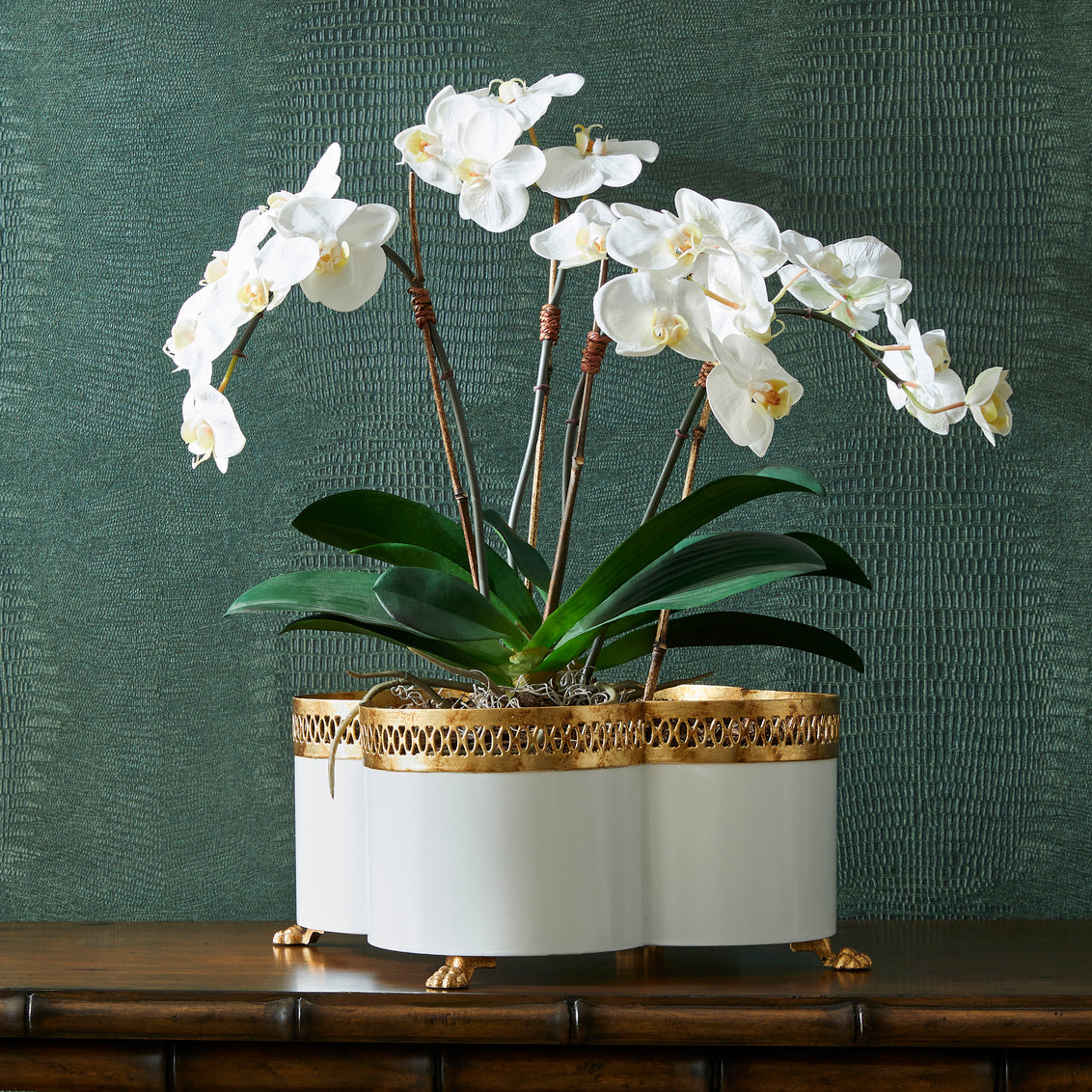 Chelsea House Tracery Cachepot - Cream (Sm)