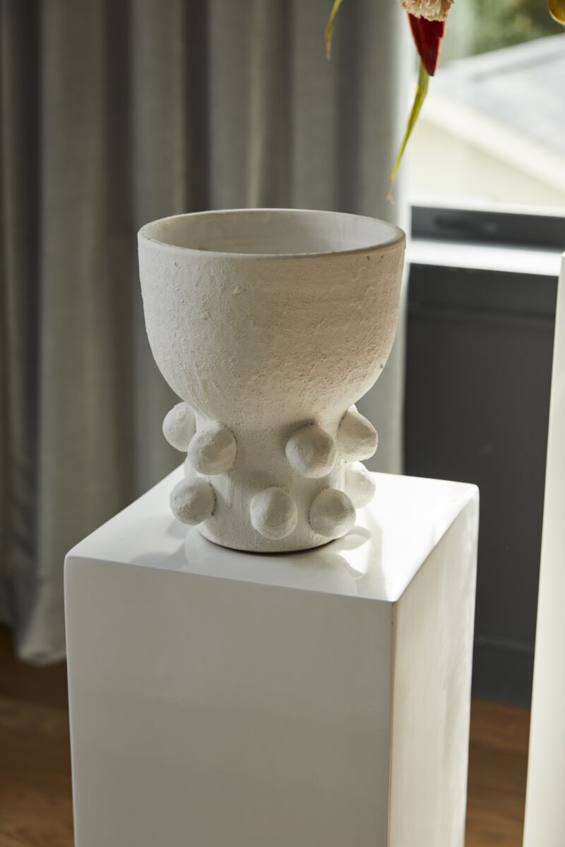 Design Shop White Proton Pot, 8.25" X 10"