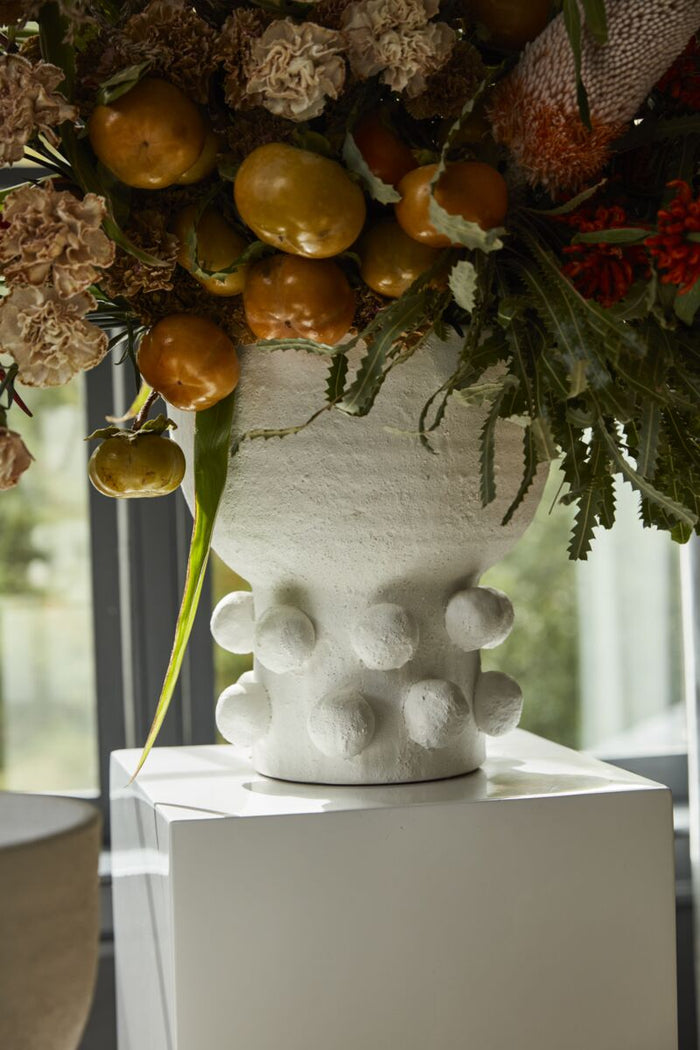 Design Shop White Proton Pot, 11.25" X 12.25".