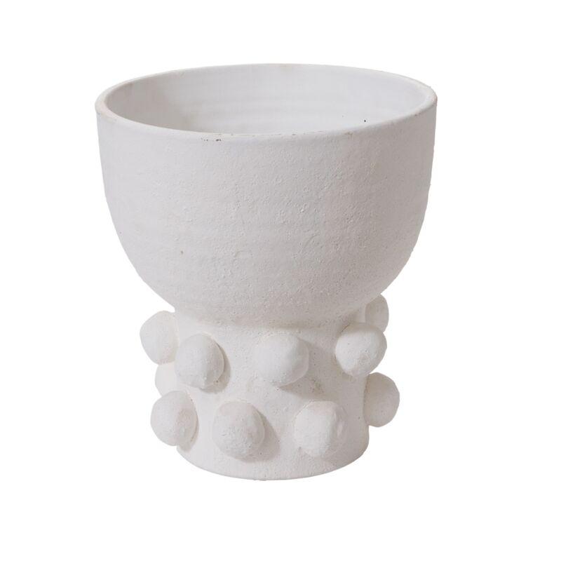 Design Shop White Proton Pot, 11.25" X 12.25".