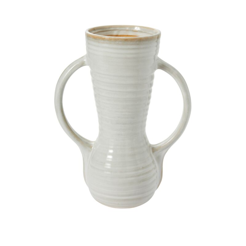 Design Shop Off-White Telfair Vase, 13.25" X 17.25".