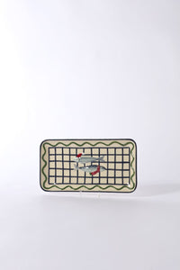 Design Shop Festive Fish Platter 12"x 6.25", Set of 2