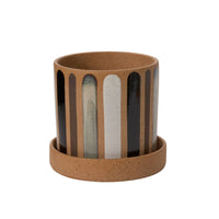 Design Shop Truman Pot with Saucer 7.75"x 7"