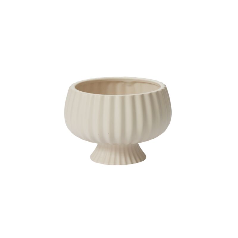 Design Shop Off-White Sonata Collection Compote, 7.25" X 5.25", Set of 2.