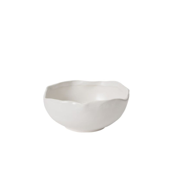 White ceramic bowl on a white background
