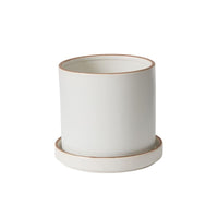 Design Shop Author Pot with Saucer 6.25"x 5.75", Set of 2