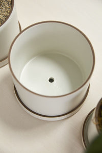 Design Shop Author Pot with Saucer 7.5"x 6", Set of 2