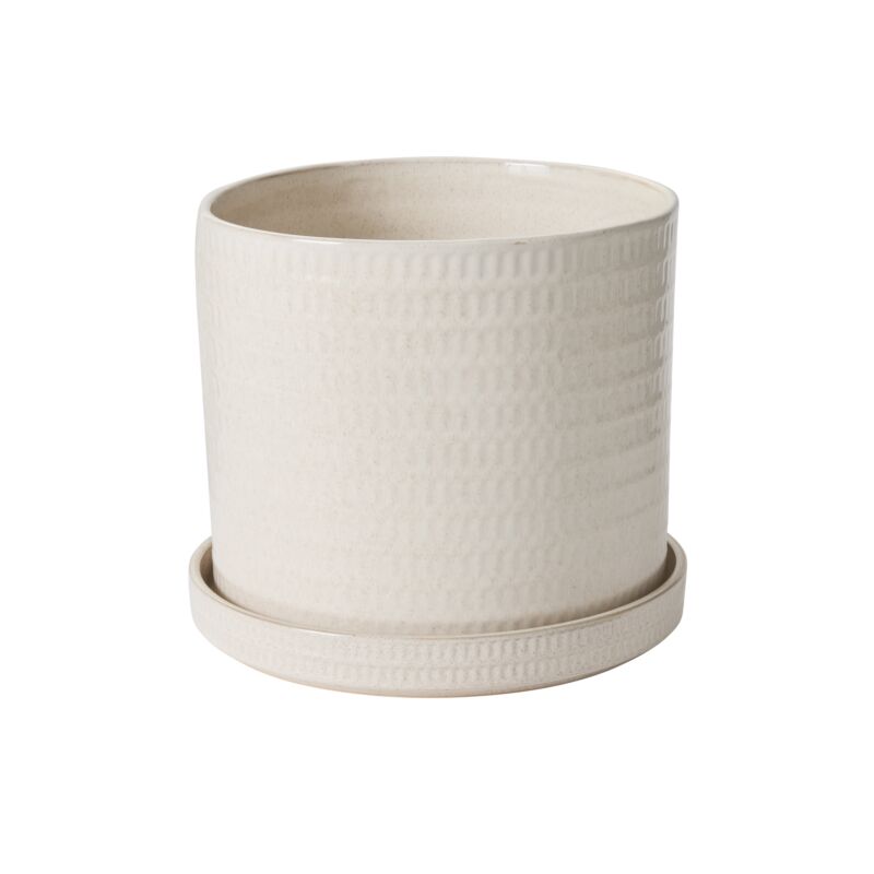Design Shop Morse Pot with Saucer 12"x 10.5"
