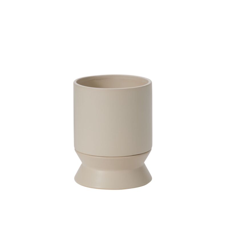 Design Shop Madison Pot with Saucer 525"x 6.75", Set of 2