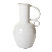 Design Shop White Paria Vase, 14" X 22.5".