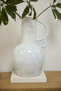Design Shop White Paria Vase, 14" X 22.5".