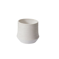 Design Shop White Offshore Collection Pot, 9.5" X 9".