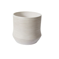Design Shop White Offshore Collection Pot, 13" X 12.5"