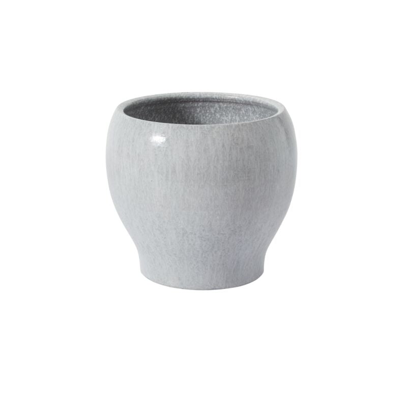 Design Shop Grey Quimby Pot, 10.5" X 9".