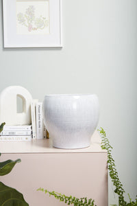 Design Shop Grey Quimby Pot, 10.5" X 9".
