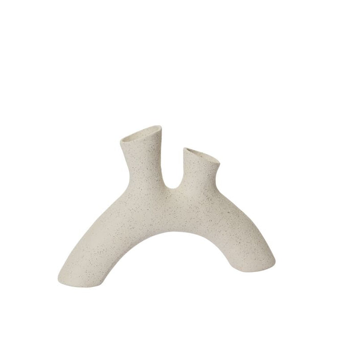Design Shop Off-White Nexum Budvase, 11.5" X 7.75".
