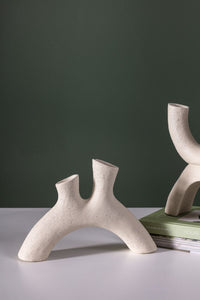 Design Shop Off-White Nexum Budvase, 11.5" X 7.75".