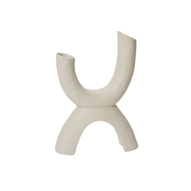 Design Shop Off-White Nexum Budvase, 8.5" X 12".
