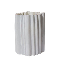 Design Shop White Artemis Vase, 11" X 15".